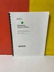 Sony Cpd-1302 Character Display Operating Instructions. Fixed Price $69.99.
