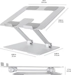 Amazon Basics Sturdy And Portable Ergonomic Laptop Stand For Desk, Height Adjust. Fixed Price $85.40.