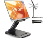 Lisen Tablet Stand For Ipad Holder Desk, Foldable Home Office Desk Accesso. Fixed Price $13.00.