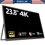 Eviciv 23.8" 4k Portable Gaming Monitor Hdmi Usb C W/vesa Screen Extender Large. Fixed Price $269.99.