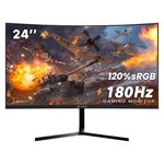 Crua 24" Curved Gaming Monitor 144hz Fhd 1080p Amd Freesync Hdmi Dp. Fixed Price $154.99.