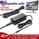 Ac Adapter For Acer Nitro Rg241y Ei242qr Ed322q Ei272ur Monitor Charger Power Us. Fixed Price $17.99.