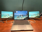 Xebec Tri-screen 2 Dual 10.1" 1920 X 1200 Full-hd Lcd Ips Panel Monitor - Black. Fixed Price $250.00.