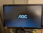 24" Aoc 2436vw Tft24w80ps Lcd Widescreen Full Hd Black Monitor W/stand. Fixed Price $25.00.