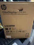 Hp Elitedisplay E243m 23.8" 1920x1080 Widescreen Led Monitor New In Box. Fixed Price $299.00.