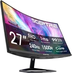 27-inch Curved Gaming Monitor, Fhd 1080p, 240hz, 1500r, Displayport & Hdmi X2, B. Fixed Price $210.99.