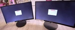 Sceptre C248w-1920r 24" Curved Led Monitors Set Of 2, 1920x1080, Hdmi, Black. Fixed Price $145.00.