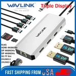 Wavlink Usb C Hub Triple Monitor Laptop Docking Station 4k Hdmi Dual Dp 100w Pd. Fixed Price $49.79.