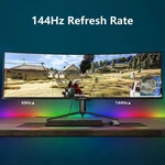 Innocn 49" Curved Ultrawide Gaming Monitor 144hz Dual Fhd 32:9 - H3cqc-p / 49c1g. Fixed Price $700.00.