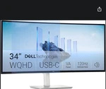 Dell 34in Plus Usb-c Curved Monitor White - S3425dw. Fixed Price $349.99.