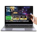 Dopesplay 14.1" Portable Monitor W/ Keyboard Touch Screen Wireless Grade-a Used. Fixed Price $161.99.
