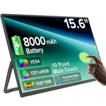 Eviciv Portable Monitor Battery Touchscreen 15.6"1080p Fhd 125% Srgb For Travel. Fixed Price $109.99.