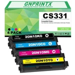 Toner Cartridge For Lexmark Cs331 Cx331 20n10k0 20n10c0 20n10m0 20n10y0 4 Pack. Fixed Price $262.30.