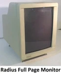 Vintage Radius Full Page Display Monitor, Sold As Is. Fixed Price $749.00.
