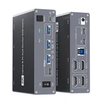 Dxchip 4k Usb Type-c Docking Kvm Switch Laptop Desktop 2 Monitors Computers. Fixed Price $158.38.