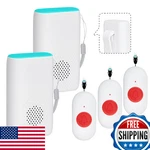 Wireless Caregiver Pager Nurse Alert System Sos Call Button Vibration 58 R. Fixed Price $71.26.