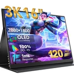 Eviciv 16" Oled Portable Monitor 120hz 3k 2880 X 1800 Second Display For Pc Game. Fixed Price $219.99.