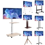 Vevor Rolling Tv Stand Mobile Cart Holds Up To 44-205lbs For 17-100 Inch Screens. Fixed Price $58.99.