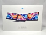 Maxfree 14in Triple Laptop Screen Extender Fhd Hdmi Usb-c Plug Play Speakers. Fixed Price $162.44.