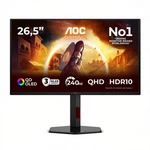 Aoc Q27g4zdr Qd Oled 26.5" 2k Qhd 2560 X 1440 240hz Hdr10 Gaming Monitor Black. Fixed Price $322.99.