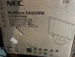 Nec Multisync Ea223wm - 22" Led Monitor New In Open Box Bk Free Ship. Fixed Price $229.00.
