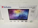 Verbatim 49590 Portable Monitor 14 Full Hd 1080p Black Display. Fixed Price $49.99.