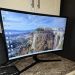 Samsung C27f390 27" Curved Lcd Monitor 1920x1080 60hz Black. Fixed Price $70.00.