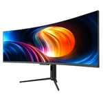 V7 49" Curved Gaming Monitor - Dqhd 5120 X 1440 Height Adjustable. Fixed Price $573.41.