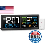 Geevon Weather Stations Wireless Indoor Outdoor Thermometer With Atomic Clock, H. Fixed Price $75.06.