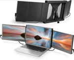 Teamgee P2 Tri Screen Portable Monitor 12in, Work With 13"-16" Laptops. Fixed Price $150.00.