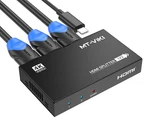 Mt-viki 1 In 2 Out Hdmi 1.4 Splitter 4k 30hz Port Dual Monitor Display Tv Hdtv. Fixed Price $13.99.