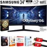 Samsung 34" Odyssey G55t Wqhd Curved Gaming Monitor +26 Months Protection Bundle. Fixed Price $279.99.