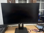 Hp X24c 23.6" Fhd Va Lcd Curved Gaming Monitor Slight Cracked. Fixed Price $200.00.