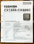 Toshiba Cx1466 Cx466c Tv Television Service Manual *original*. Fixed Price $14.97.