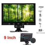 Us- 9" Cctv Security Monitor Pc Screen Av/vga/hdmi Video For Dslr Pos Car Dvd. Fixed Price $48.99.