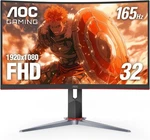 Aoc C32g2ze 32" Curved Frameless Gaming Monitor, Full Hd 1920x1080, 32 Inch. Fixed Price $290.05.