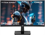 Titan C24a1h 24in Curved Gaming Monitor 240hz Va Fhd 1080p 1500r,1ms Monitors. Fixed Price $109.99.